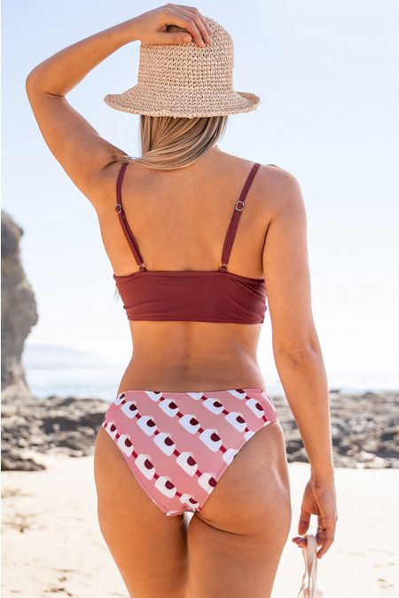 Kamoni Bikini Encolure Dégagée Imprimé